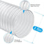 Manguera PVC 2.5" x50ft flexible transparente