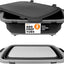 Set 2 Tinas Plegables Barbacoa XL Negro con Tabla y Tapa