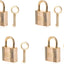 Cerraduras decorativas metal para monedero 4uds con llave