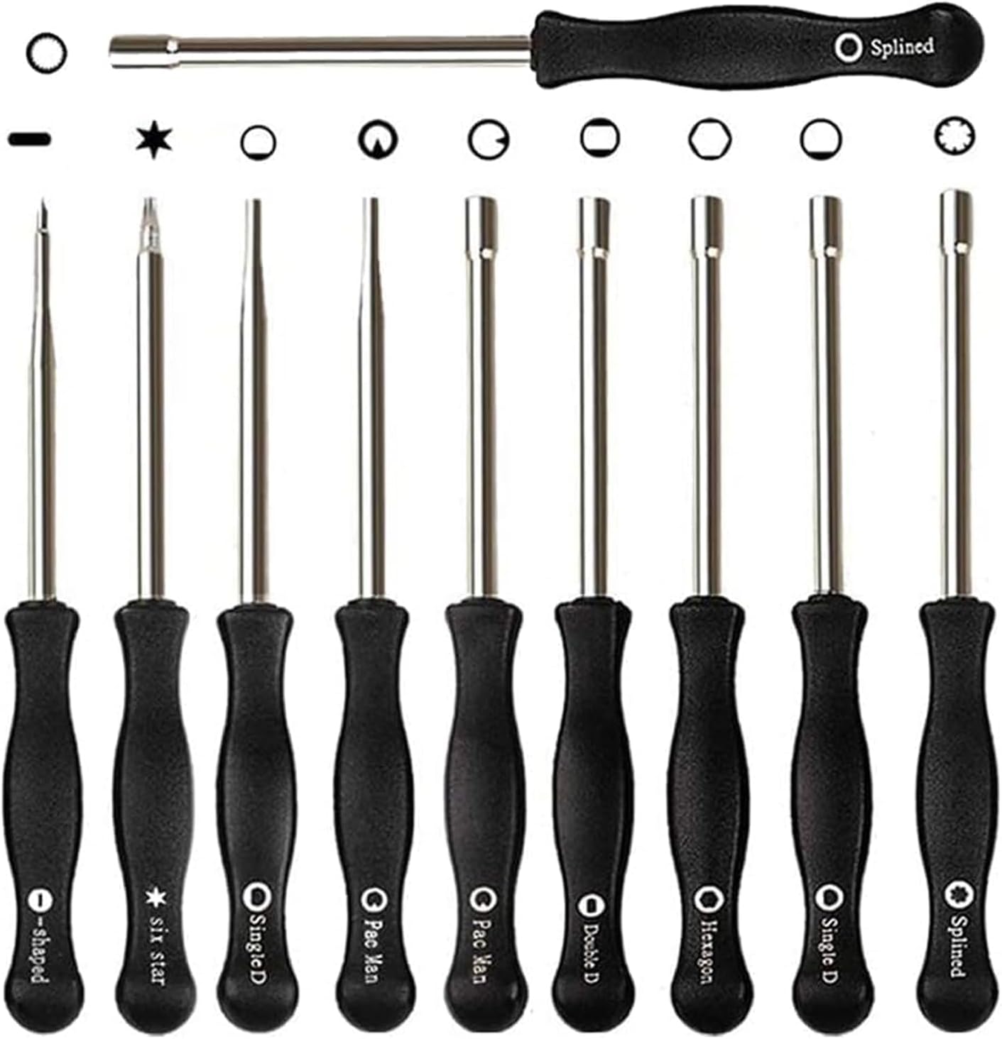 Kit herramientas ajuste carburador motosierra 10uds