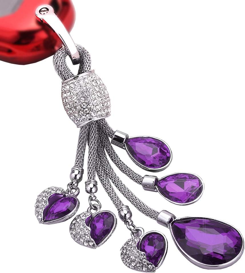 Llavero cristal forma corazón para niñas y mujeres