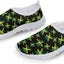 Zapatos sin cordones malla floral mujer