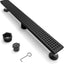 Drenaje ducha rectangular 48pulg acero inox 304 negro mate