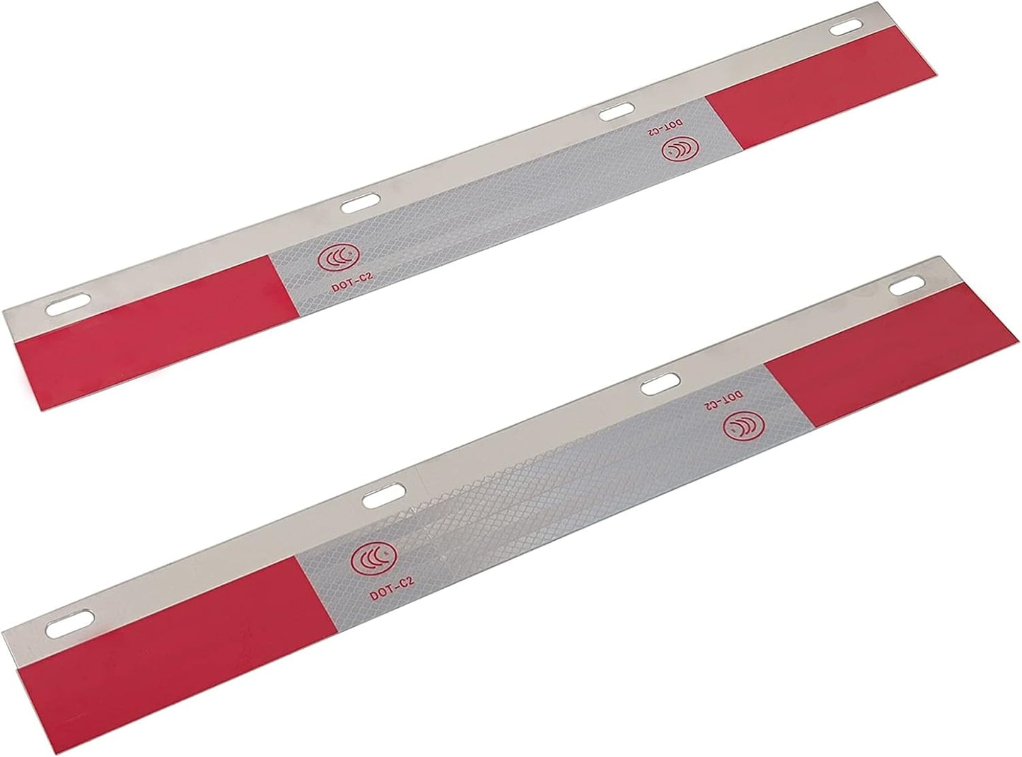2 Pzas Reflector Aluminio 61x7.6cm Cinta Reflectante