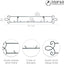 Estante platos pantalla negra 3 lugares metal resistente