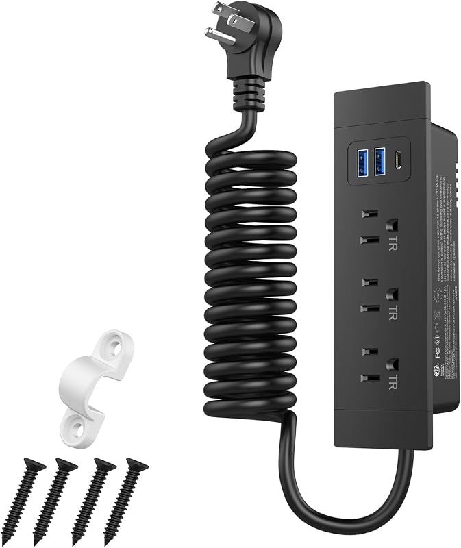 Toma corriente cajones muebles 3 USB PD 20W carga rápida