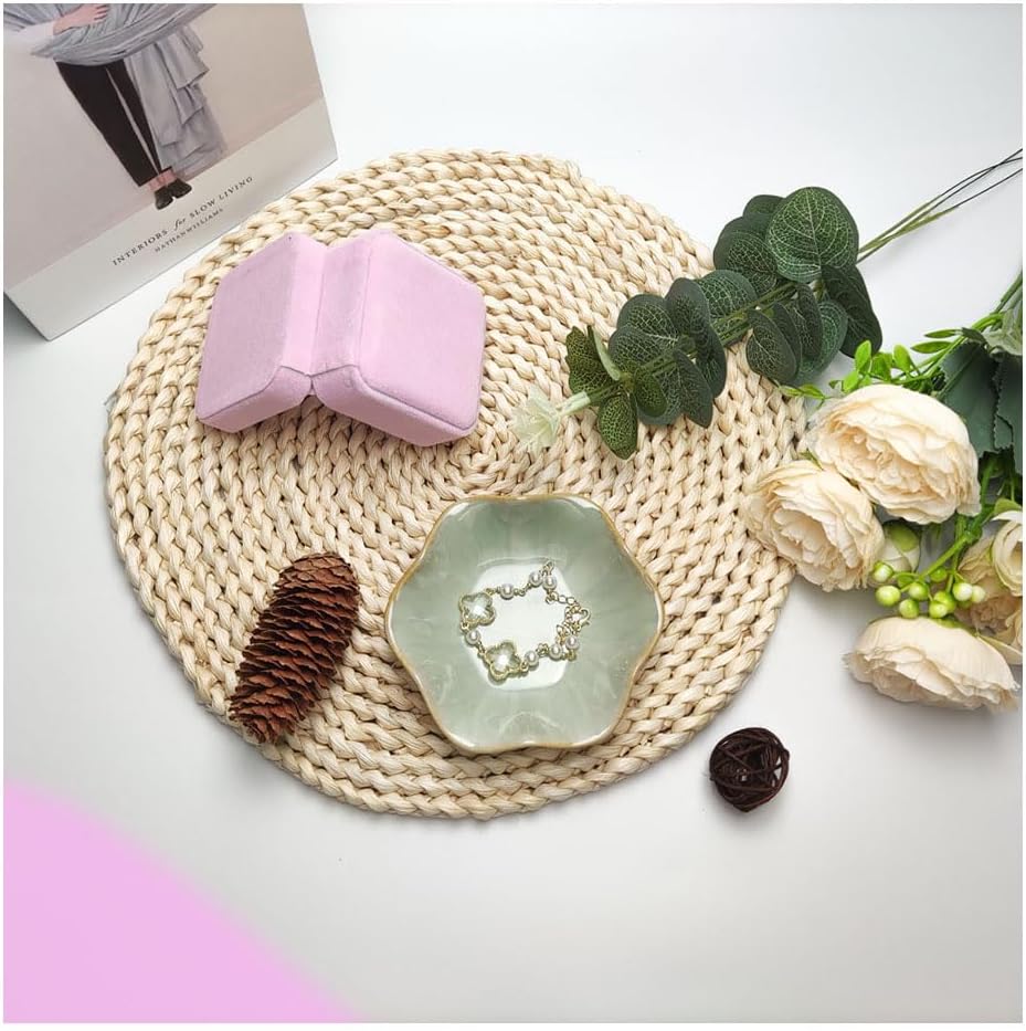 Bandeja cerámica para joyas y llaves decoración mesita noche