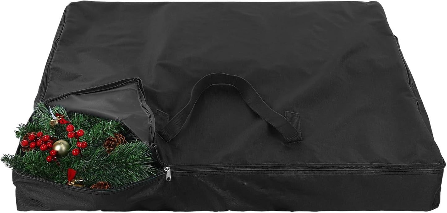 Bolsa almacenamiento árbol Navidad poliéster con cremalleras