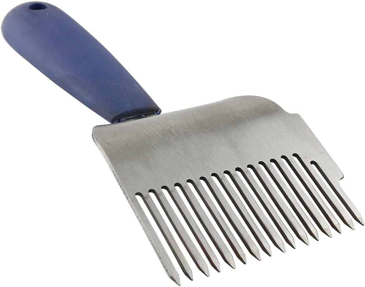 Pala de tenedor miel acero inox mango plástico 21cm