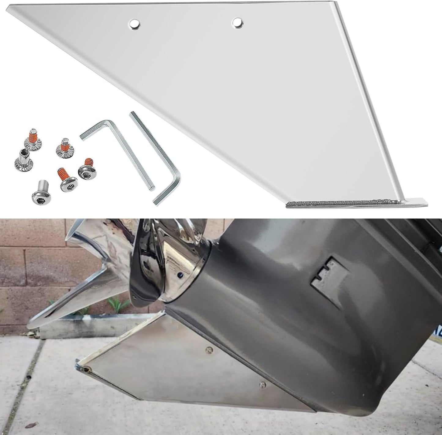 Protector acero inox para motores Mercury 75-175hp