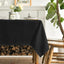 Mantel Negro Rectangular 60x84pulg Resistente Poliéster