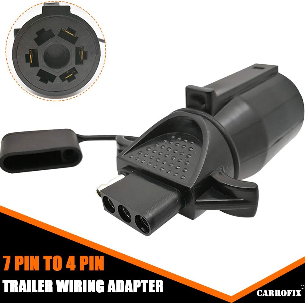 Adaptador 7 a 4 pines conector remolque resistente antipolvo
