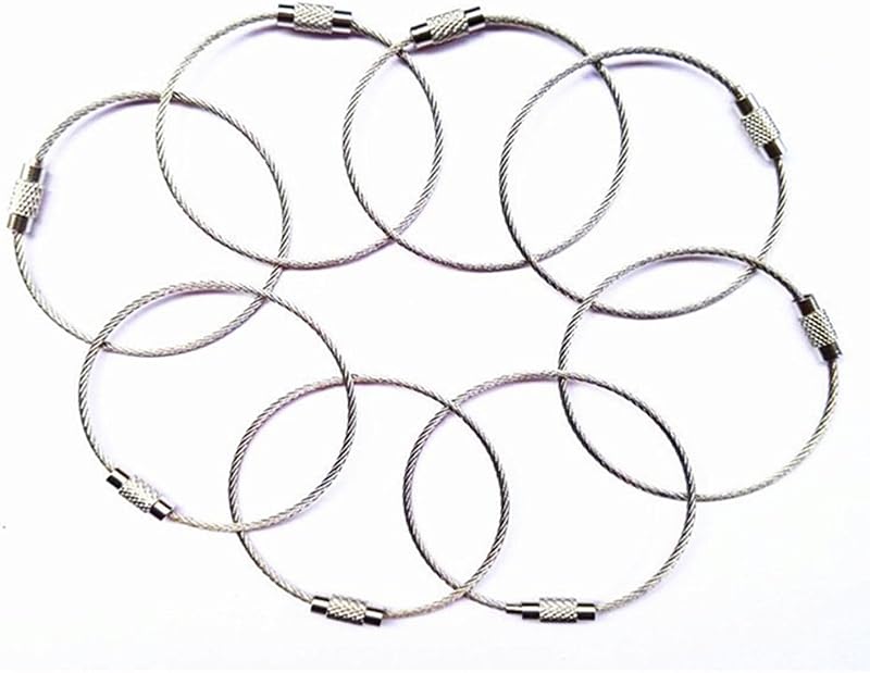 Llavero acero inox 8pcs con bloqueo deporte al aire libre