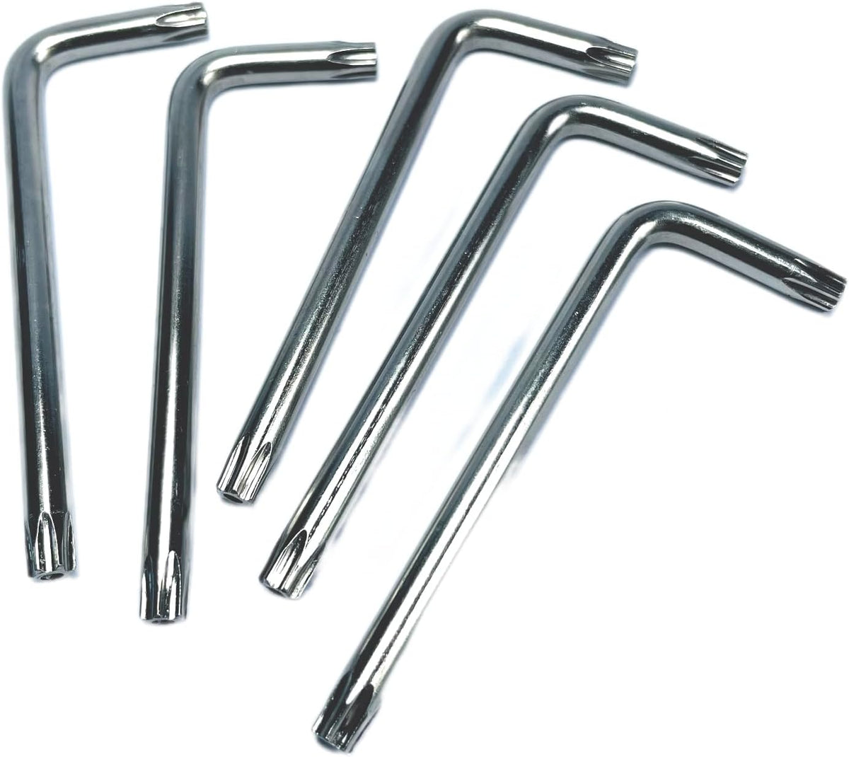 Set 5 T30 Torx Anti Tamper Bit de acero