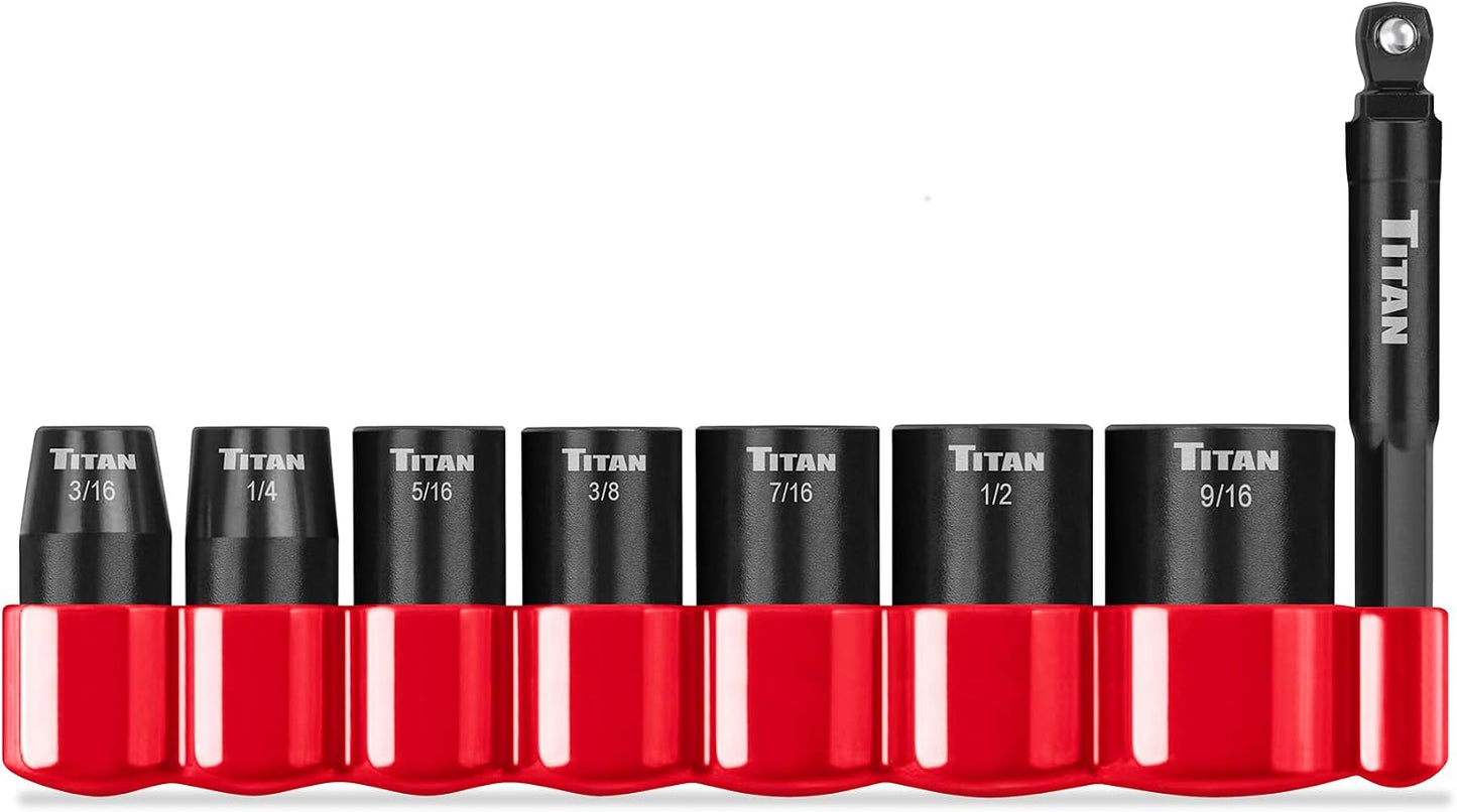 Set 8 Pzas Llaves Vaso SAE 3/16 a 9/16"