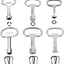 Llave Sillcock 12 Pzas Triangular 0.315pulg y 0.354pulg