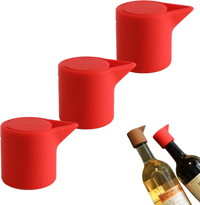 Juego tapones vino champán selladores silicona duraderos herméticos