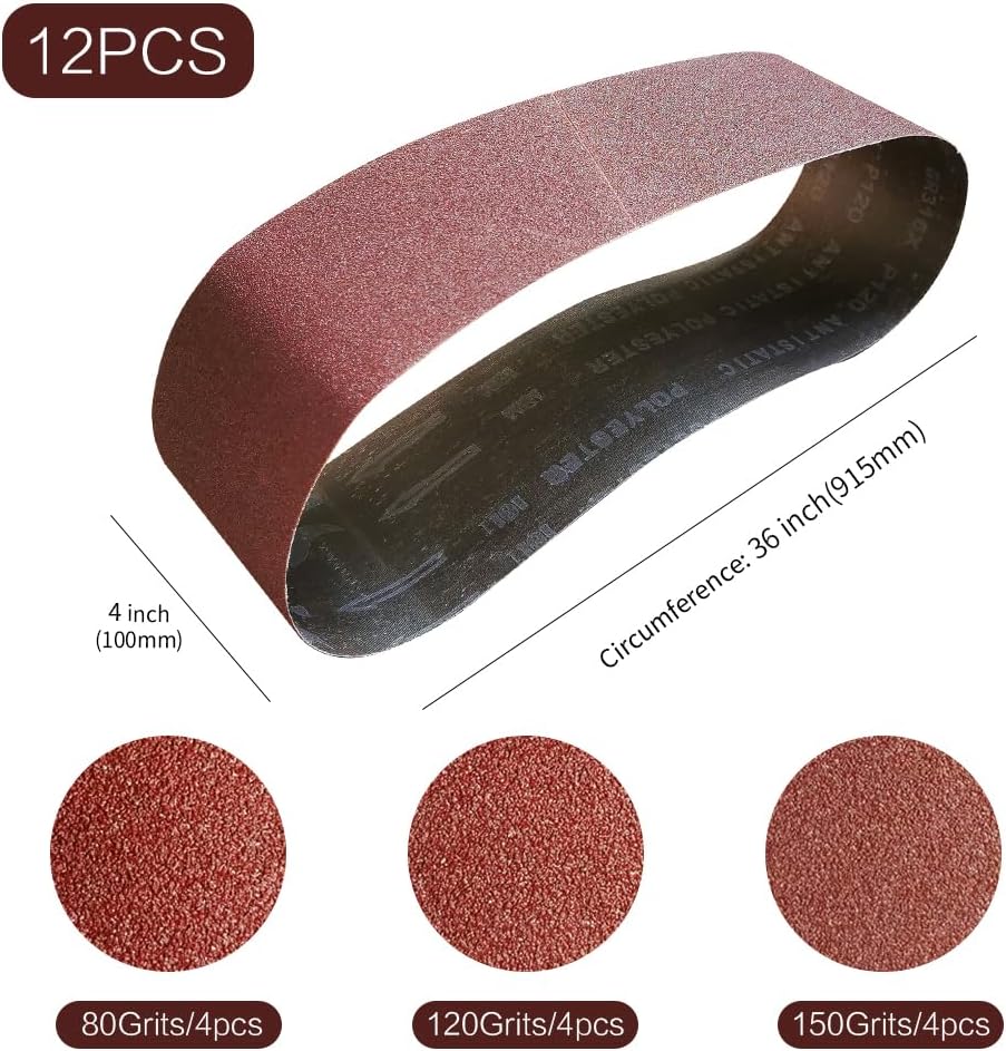 Cinta lijado aluminio 80-120-150granos 36pulg