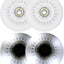 Ruedas patinaje LED intermitentes 3.15" PU blanco