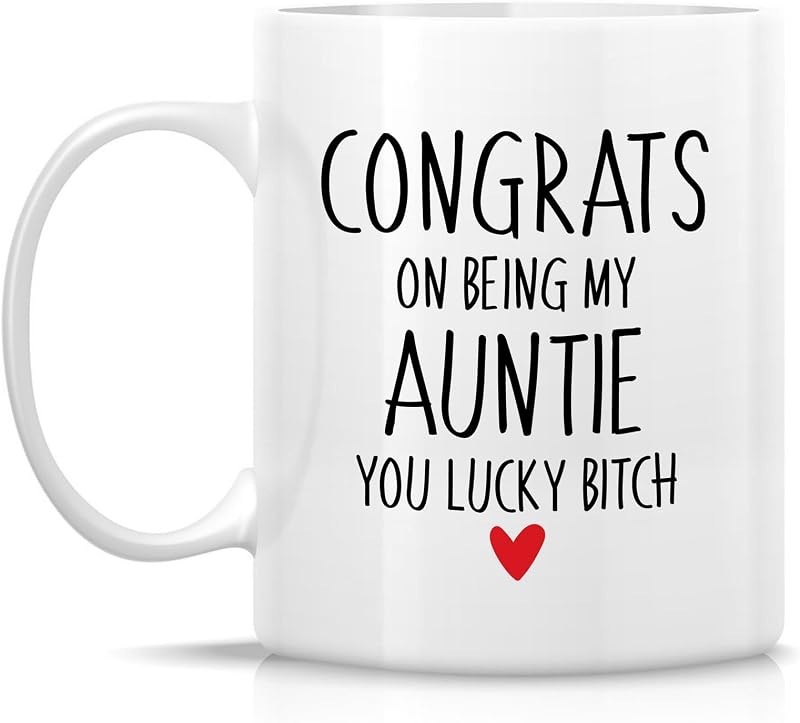 Taza humorística para tía 11oz cerámica regalo cumpleaños