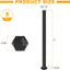 Pernos hexagonales 3/8-16 x 6 acero inox 304