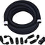 Kit manguera combustible 3/8 pulg acero inox trenzado 10pies