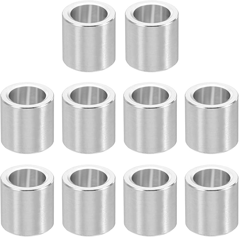 Espaciadores aluminio M4 10 pzas 0.161x0.236pulg