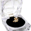 12 Cajas Regalo Anillos Cristal Acrílico Negro 1.8x1.8"