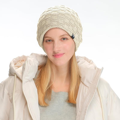 Gorro punto unisex grueso forro polar invierno