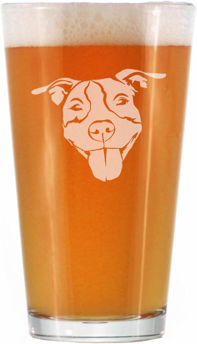 Vaso 16oz temática Pitbull regalo único para perros