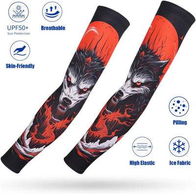 Manga compresión UV UPF 50 para brazo hombre mujer golf