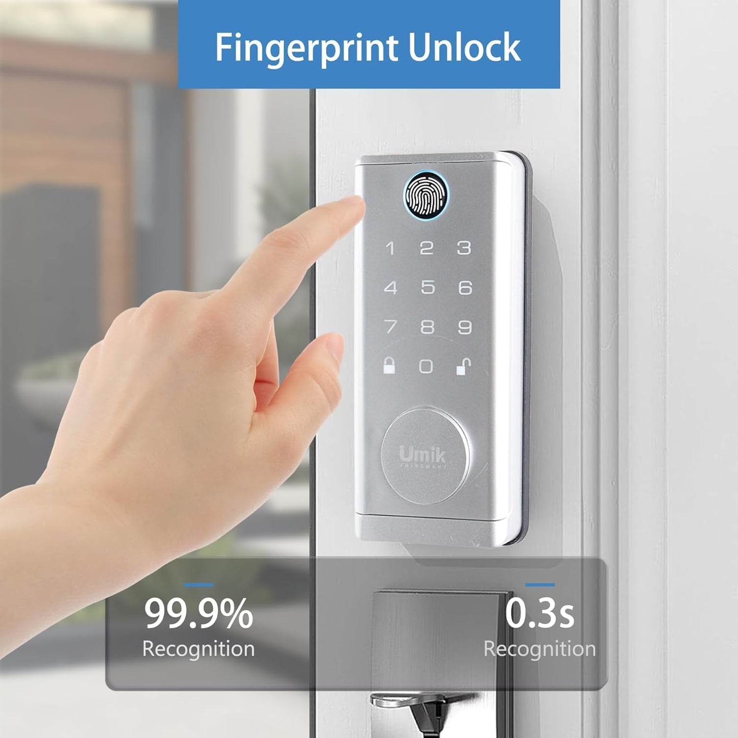 Cerradura puerta inteligente 7en1 huella dactilar app Tuya