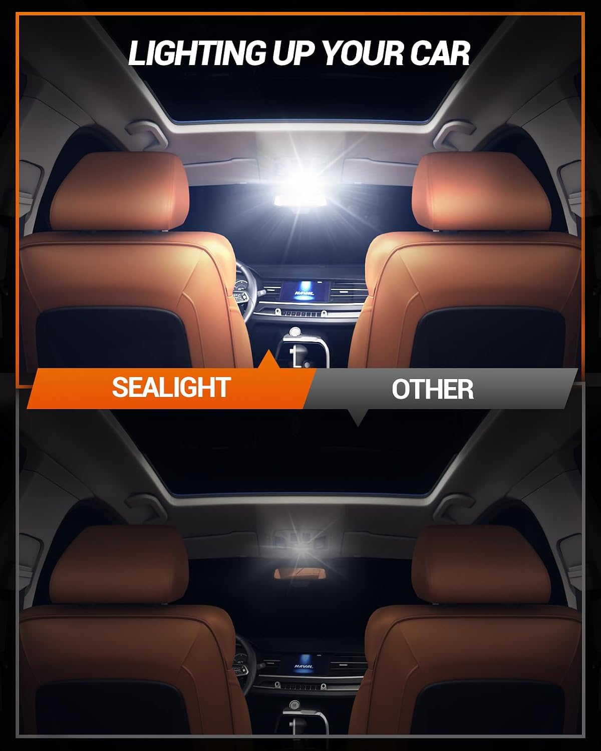 Bombillas LED DE3423 1.42" 6500K blanco interior auto set 4
