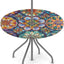 Mantel exterior redondo con cremallera flores mandala 45-56