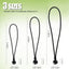 Cuerda elástica resistente UV multifunción 12pulg negro