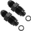 Adaptador aluminio 6AN a M16x1.5 anillo negro set 2