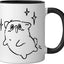 Taza Cerámica Perro Estrellas Negro/Blanco