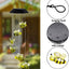 Campanilla viento solar LED abeja 25" decoración jardín