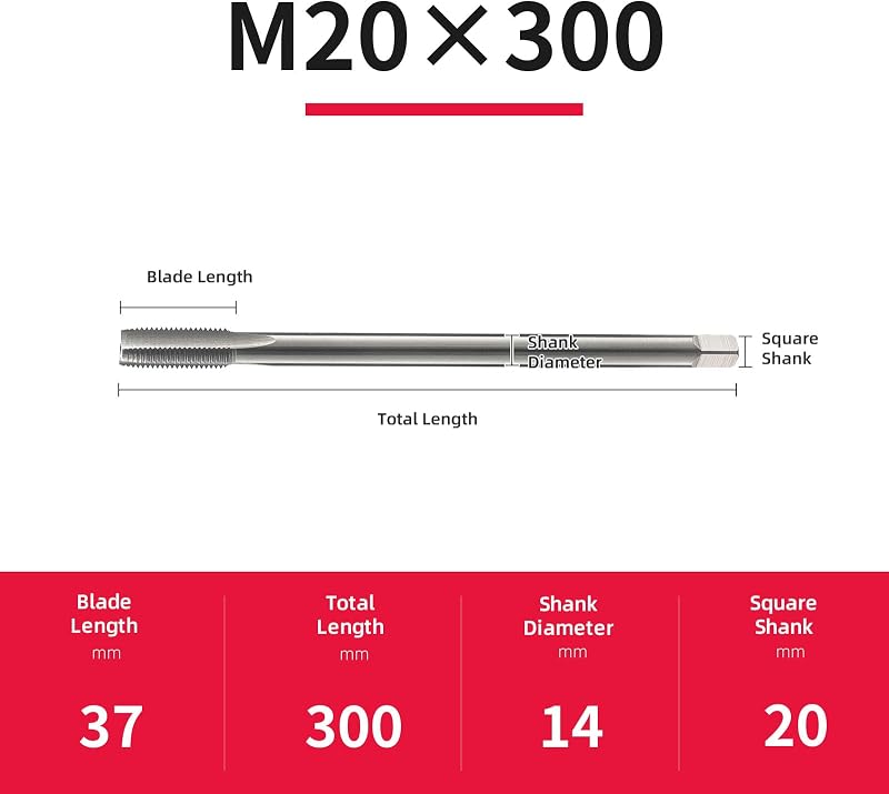 Grifo rosca métrica M20 × 300" herramientas reparación