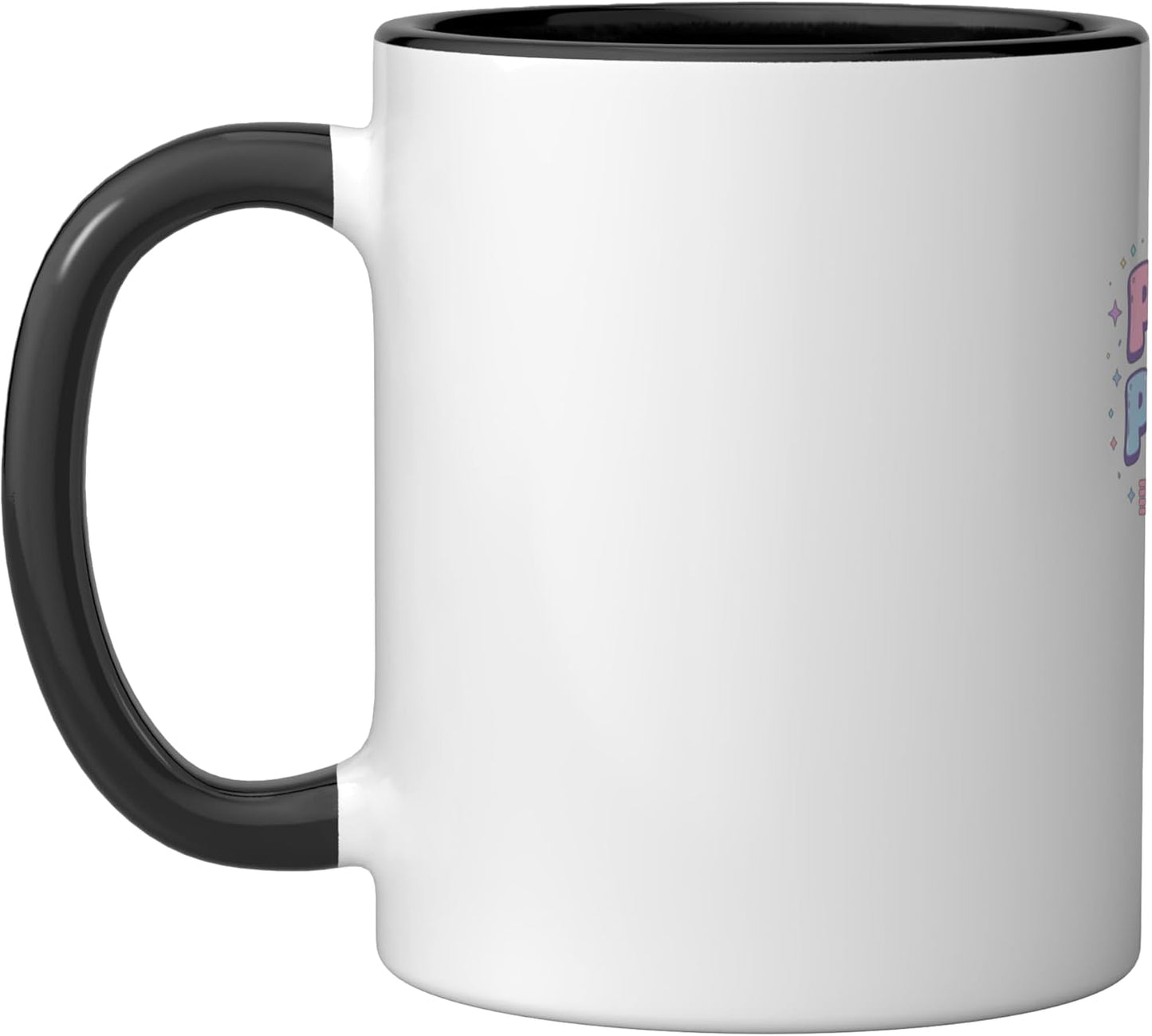 Taza Cerámica Pilates Negro/Blanco