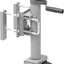 Gato remolque ruedas dobles 6pulg 13pulg 1500lb plateado