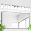 Lámpara tocador baño 10 luces níquel cepillado 64.5"