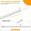 Barra ovalada para colgar ropa ajustable 18-52" resistente