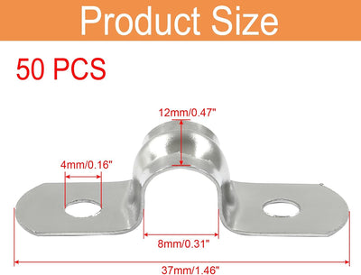 50 Correas Acero Inox 304 para Tubo Rígido 0.31"