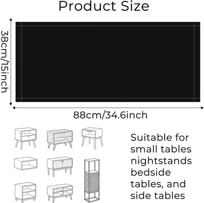 Funda mesita noche 35x15pulg antideslizante decoración hogar