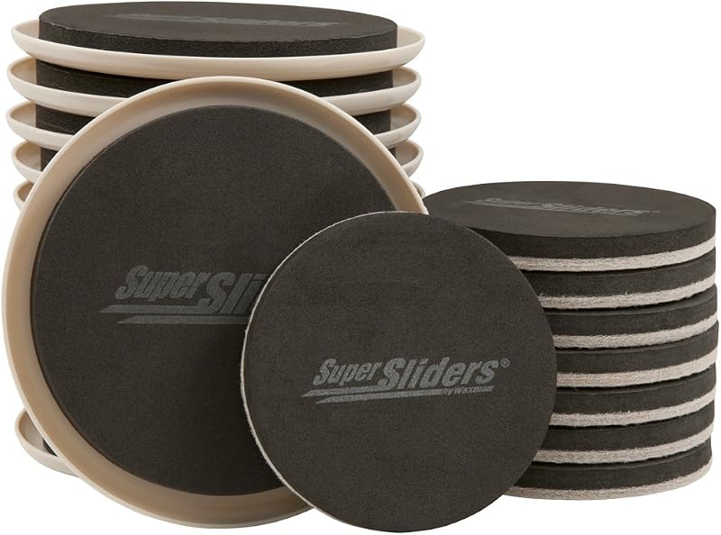 Deslizadores fieltro reutiliz. para muebles lino