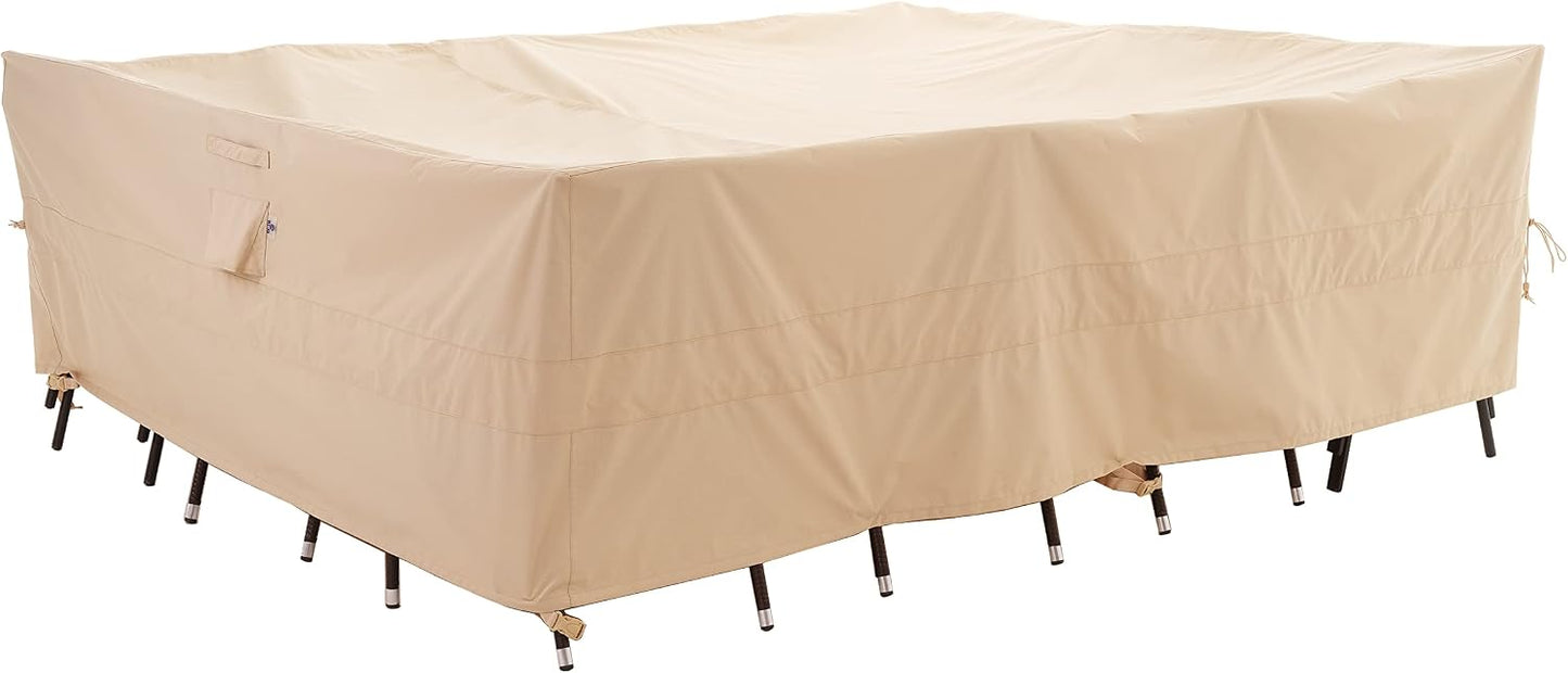 Funda rectangular grande para mesa exterior impermeable UV