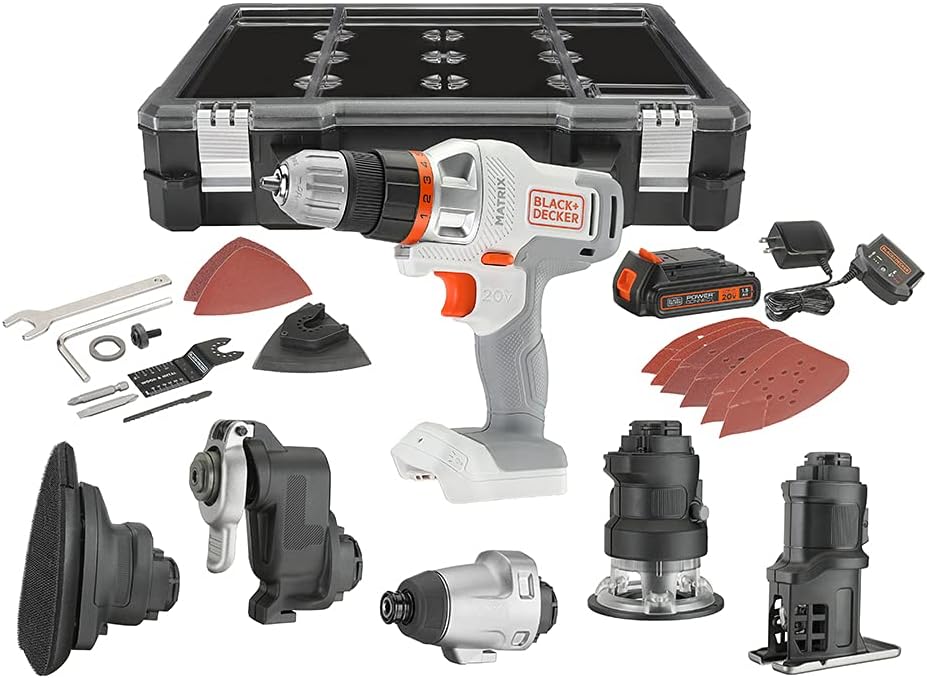 Kit 6 herramientas inalámbricas 20 V MAX blanco naranja