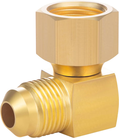 Conector codo 90° repuesto calentador gas baja presión 3/8pulg