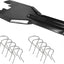 Herramienta extracción manija ventana 10pzas clip metal
